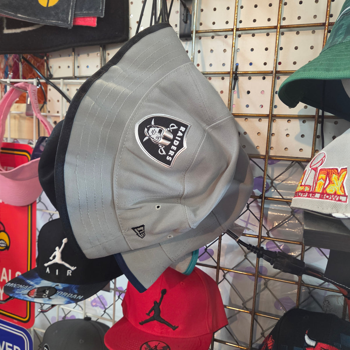 RAIDERS GREY FLOPPY HAT