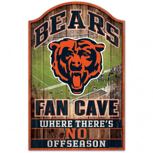 Bears Wooden Fan Cave Sign