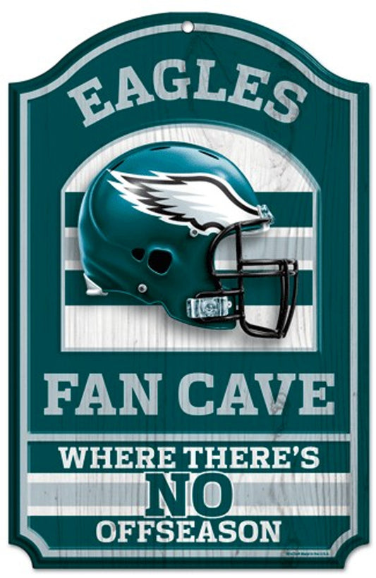 Eagles Wooden Fan Cave Sign