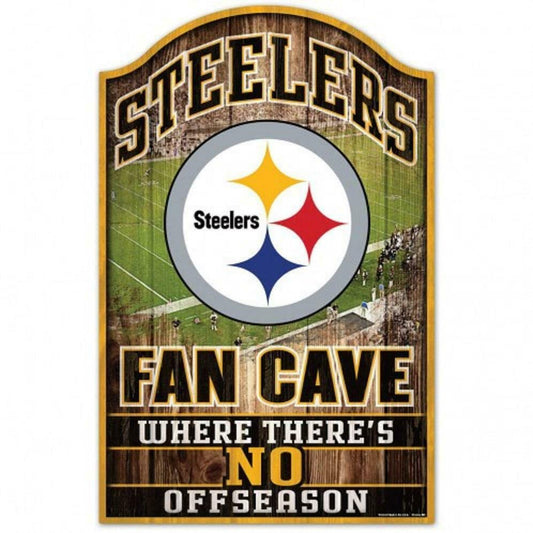 Steelers Wooden Fan Cave Sign