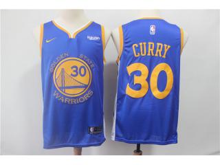 Curry Blue & Yellow Warriors Jersey