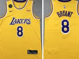 Kobe Bryant Lakers Yellow Jersey