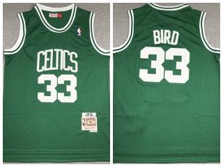 Bird Green Mitchell &Ness Celtics Jersey