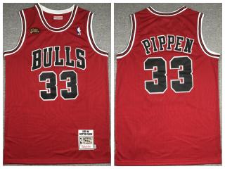 Pippen Red Mitchell & Ness Bulls Jersey