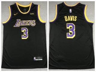 DAVIS NBA BLACK LAKERS JERSEY