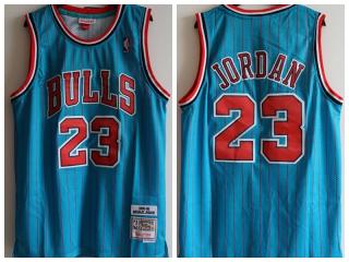 Jordan Blue Mitchell & Ness Bulls Jersey
