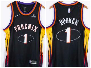 BOOKER BLACK NBA SUNS JERSEY