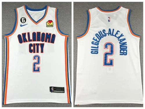 Gilgeous-Alexander White Thunder Jersey