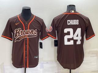 CHUBB BROWN CUSTOMIZED BASEBALL JERSEY