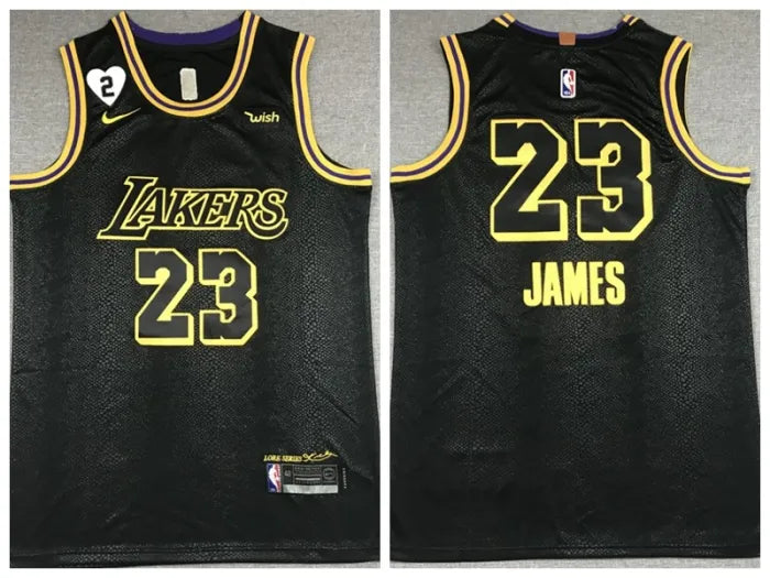 LAKERS JAMES BLACK JERSEY