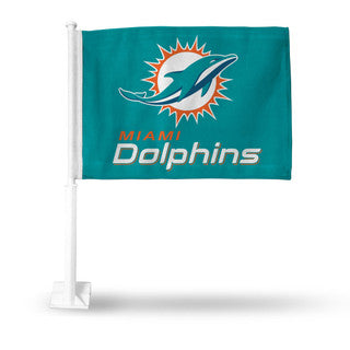 Dolphins NFL Car Flag