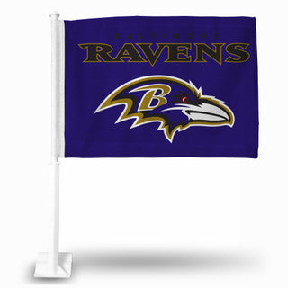 Ravens NFL Car Flag