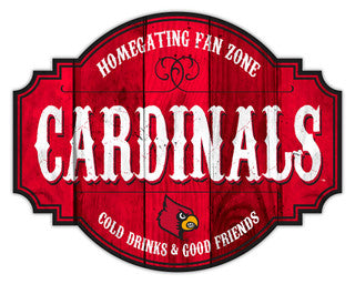 Louisville Cardinals Wooden Homegating Sign