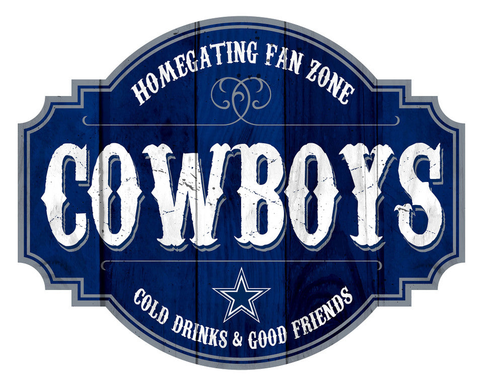 Cowboys Homegating Wooden Sign