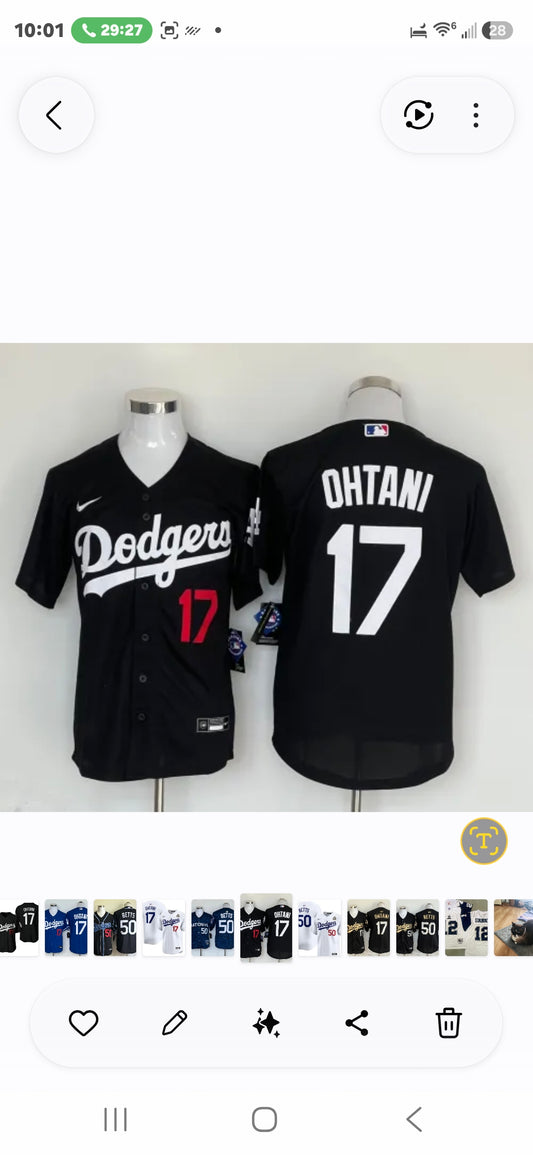 OTHANI BLACK DODGERS JERSEY