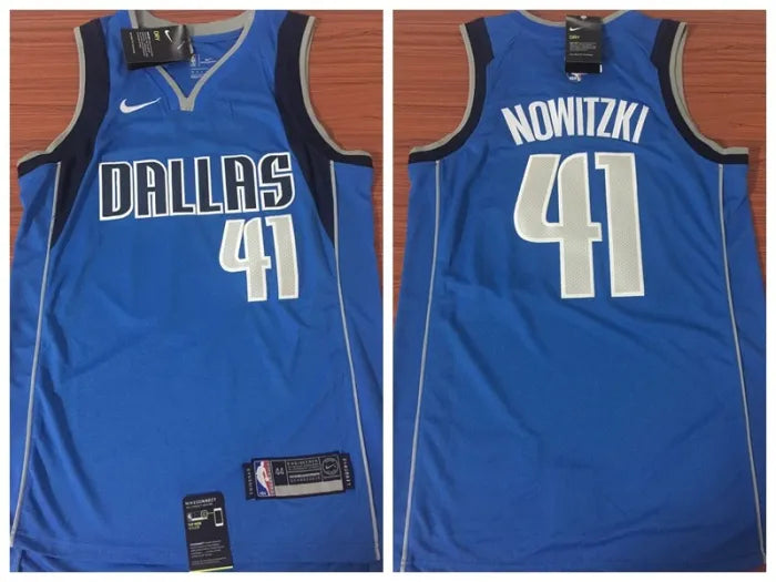 Nowitzki Blue Mavericks Jersey