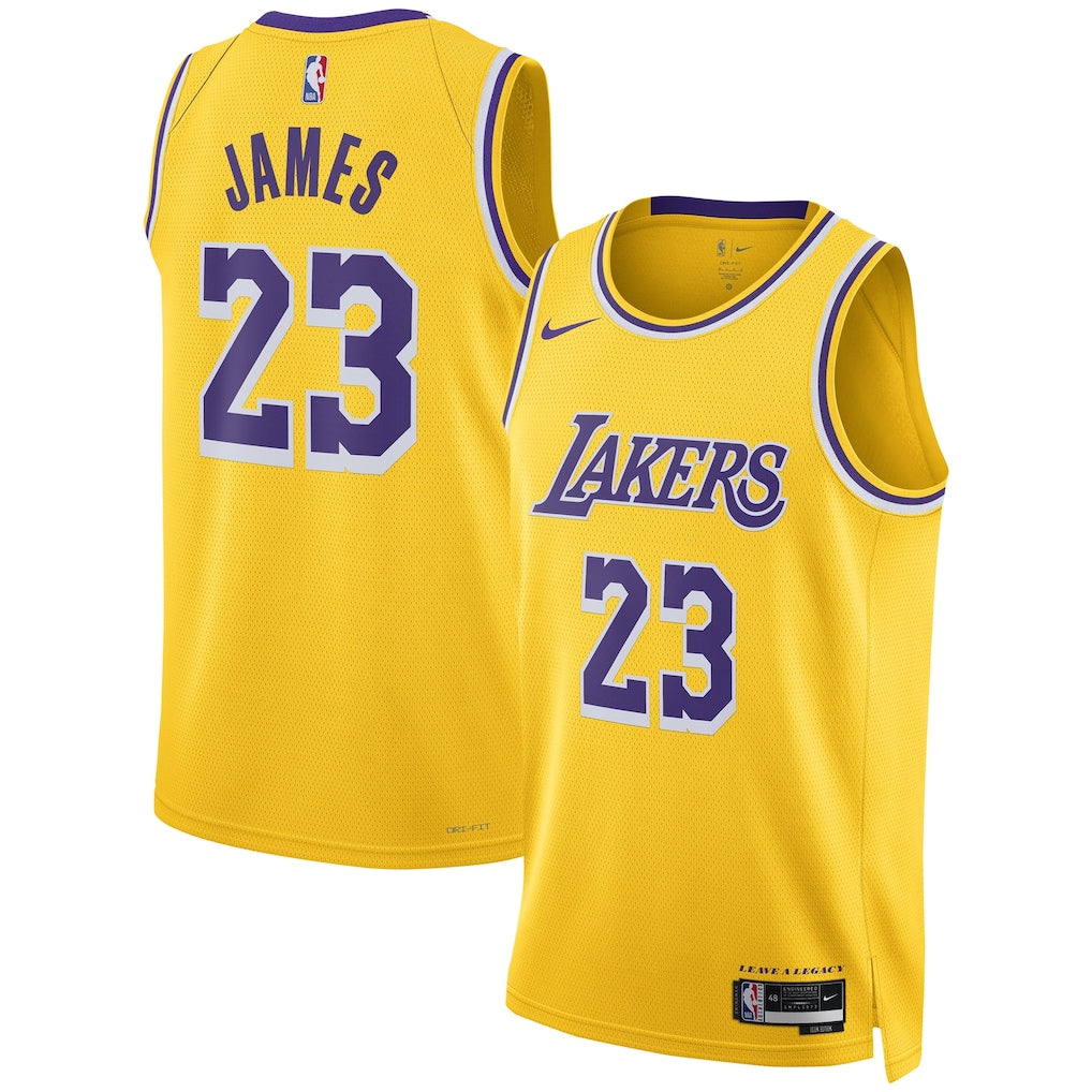 JAMES YELLOW LAKERS JERSEY # 23