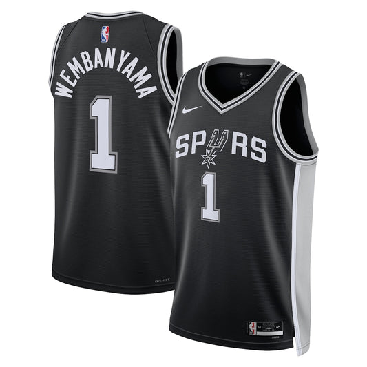 WEMBANYAMA BLACK SPURS JERSEY