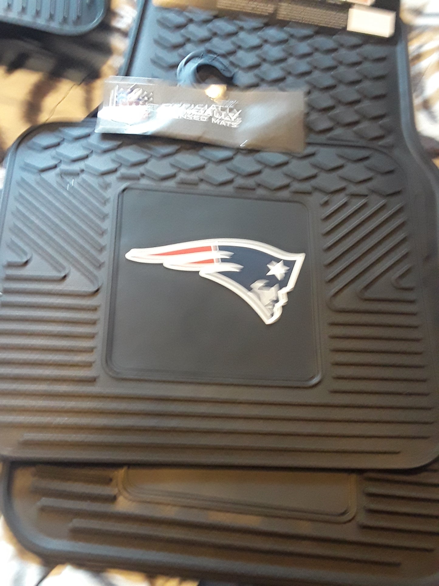 PATRIOTS REAR NFL Set of 2 Heavy Duty Car Mats