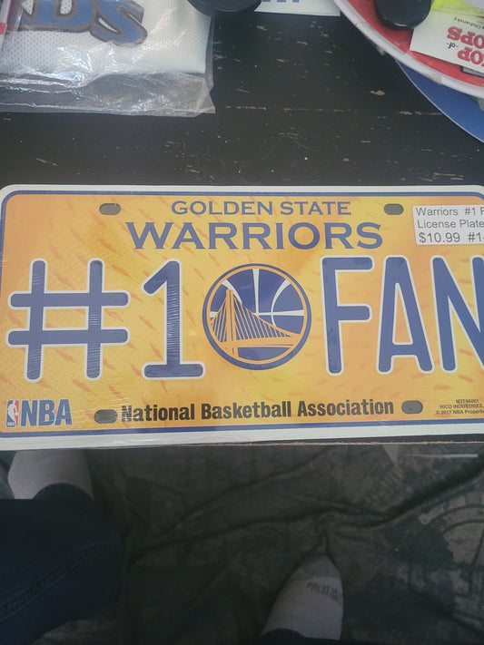 WARRIORS #1FAN PLATE