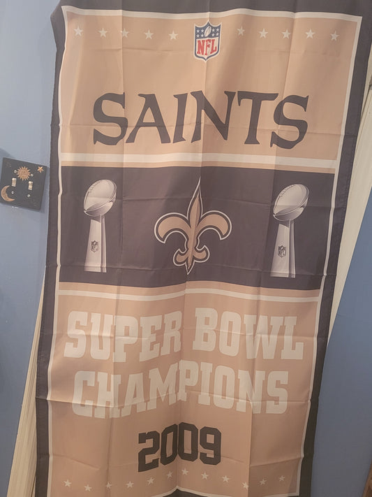 SAINTS SB FLAG