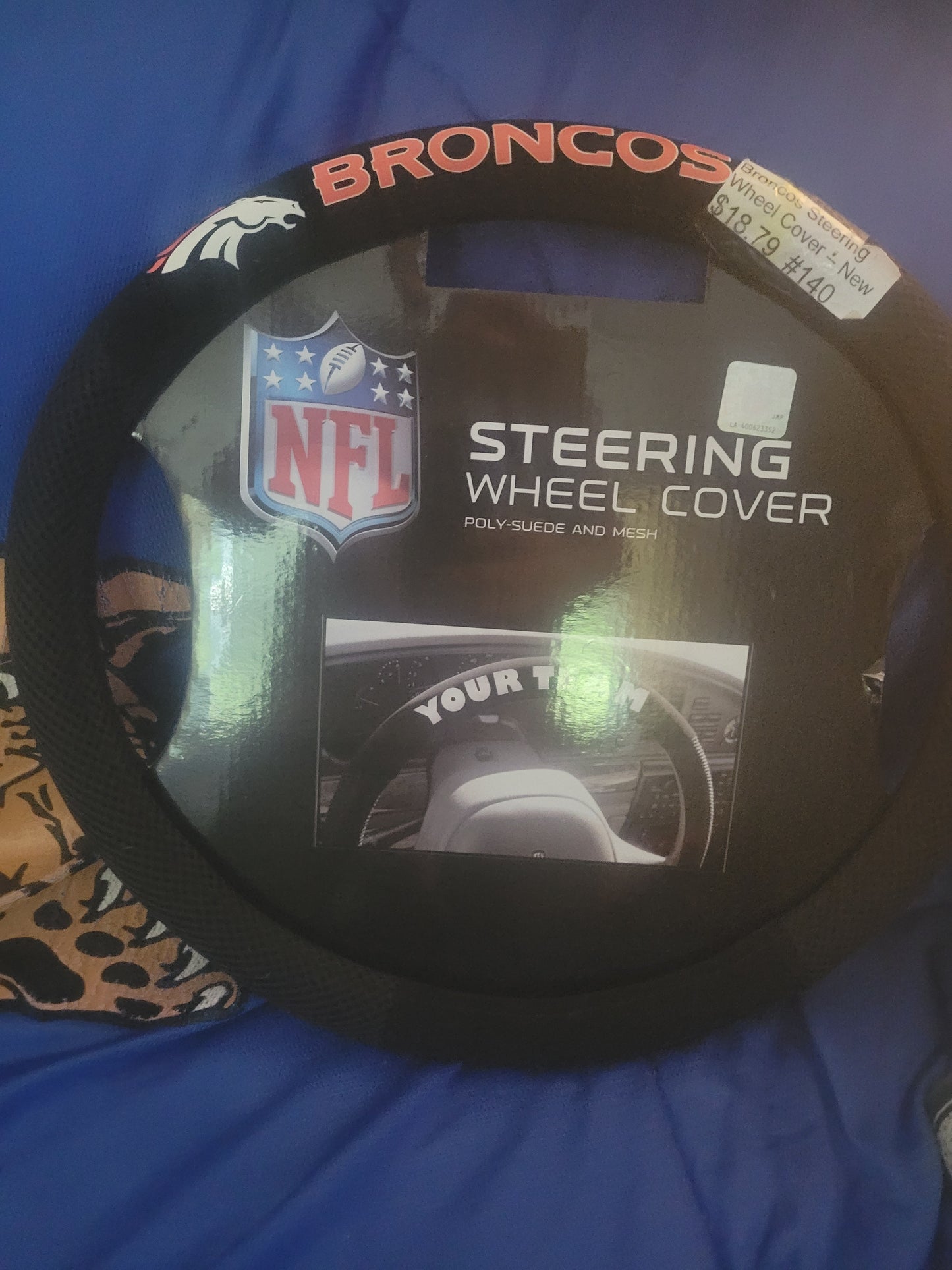 Broncos Steering Wheel Cover