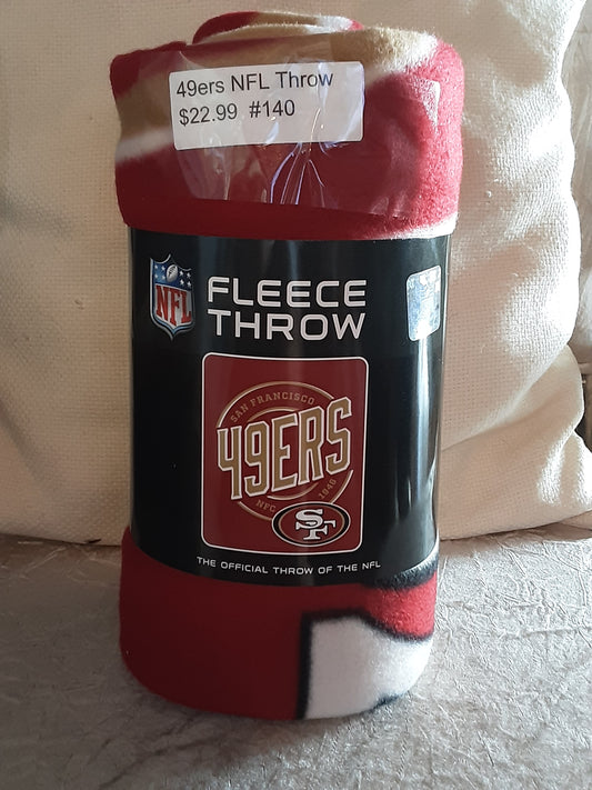 S.F. 49ERS NFL FLEECE THROWS