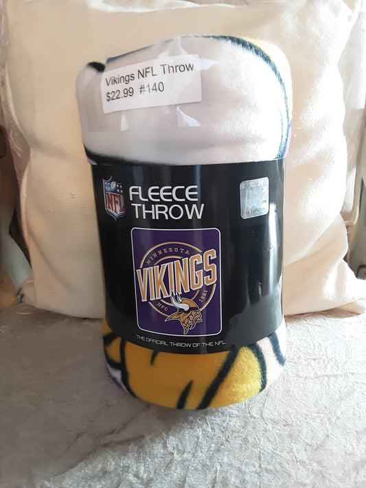 VIKINGS NFL FLEECE THROW