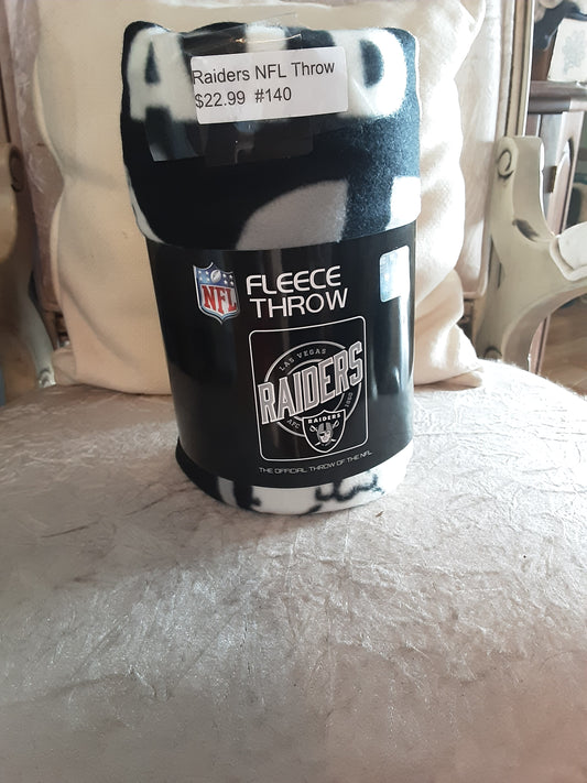 RAIDERS NFL FLEECE THROW