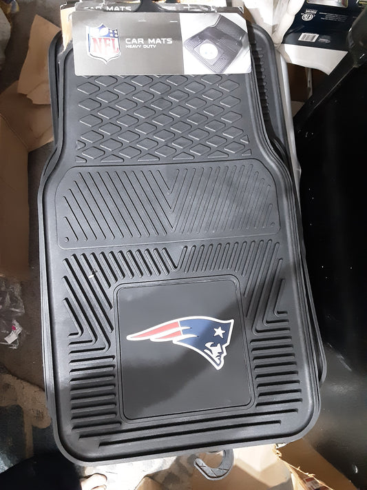 PATRIOTS set of 2 Front Heavy Duty Car Mats