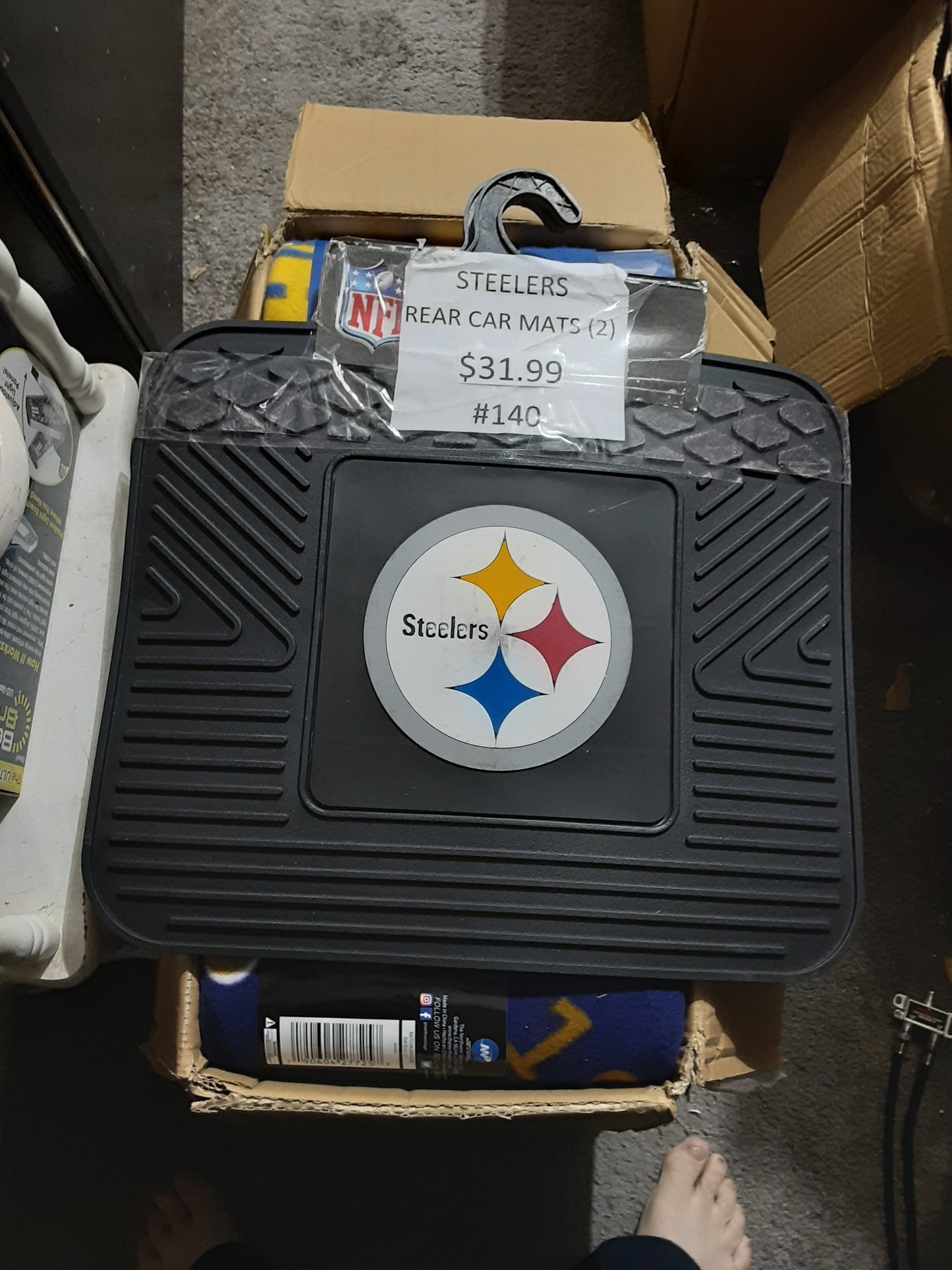 STEELERS REAR NFLSet of 2 Heavy Duty Car Mats