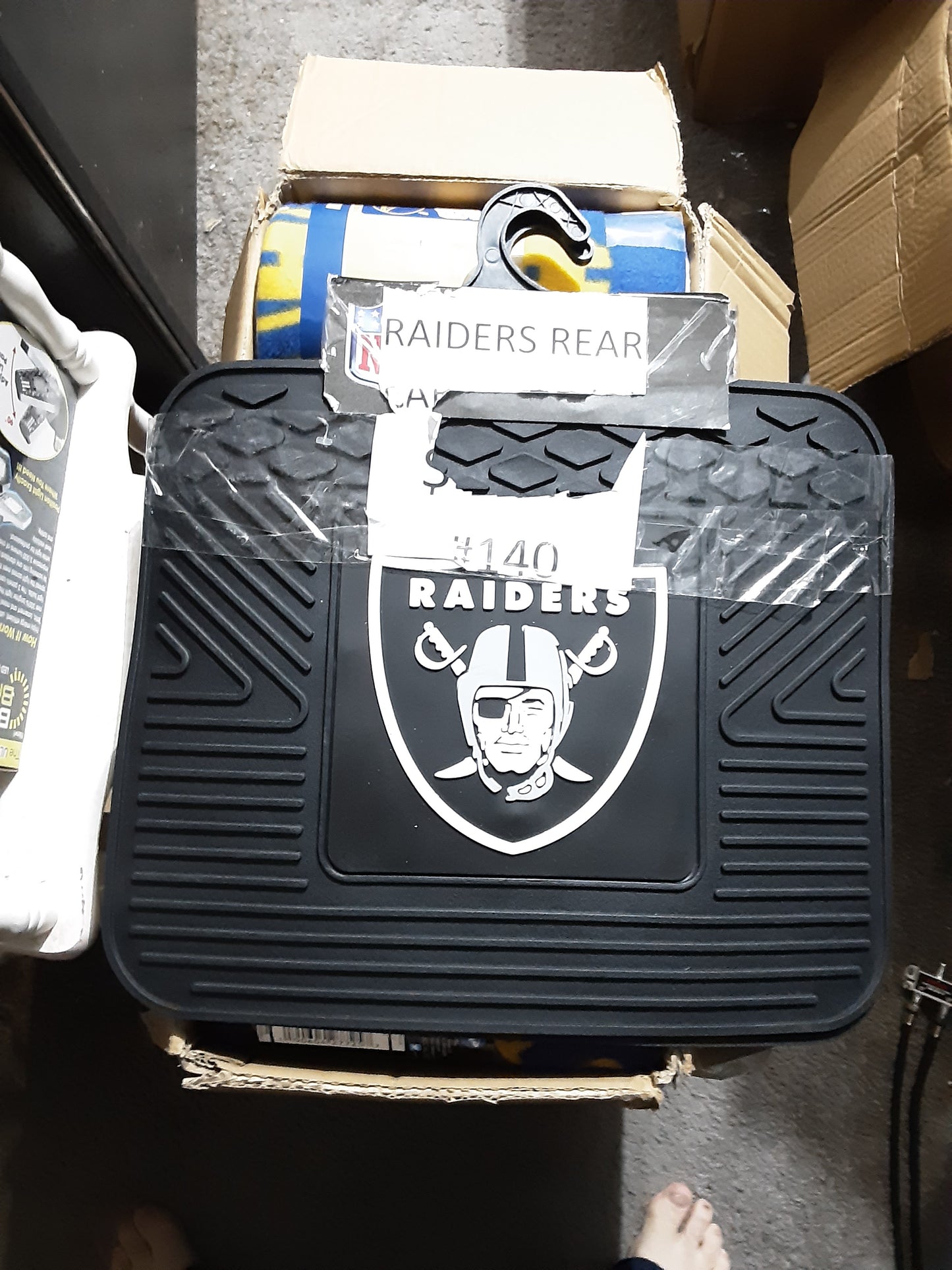 RAIDERS REAR NFL Set of 2 Heavy Duty Car Mats