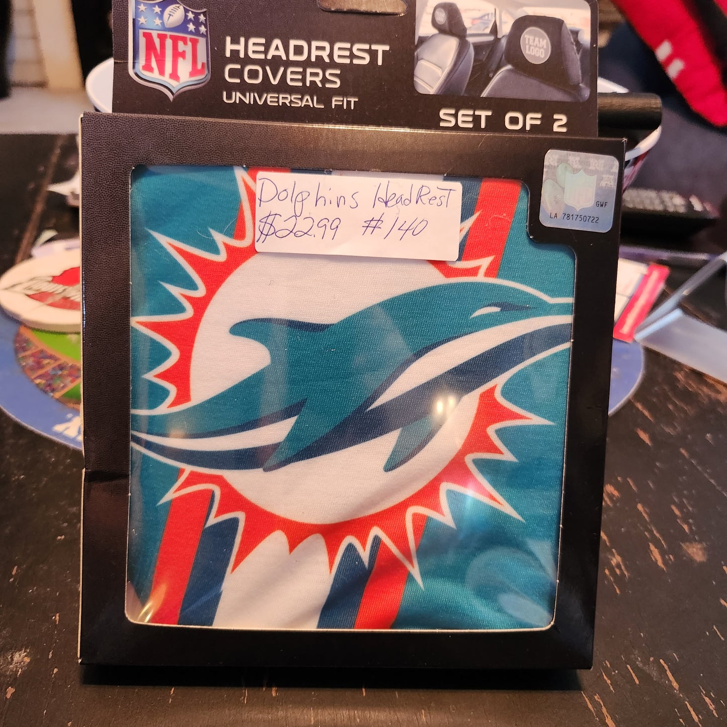 Dolphins Head Rest Covers