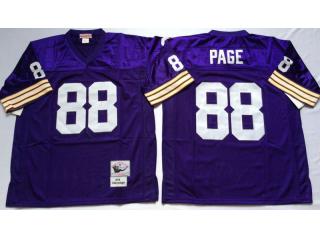 PAGE NFL PURPLE THROWBACK JERSEY