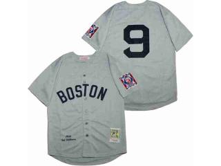 TED WILLIAMS GREY MLB THROWBACK JERSEY