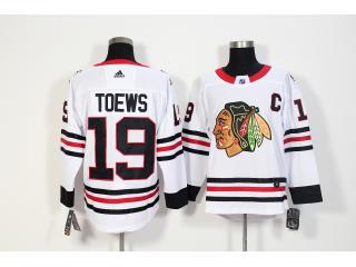 BLACKHAWKS TOEWS NHL TOEWS WHITE JERSEY