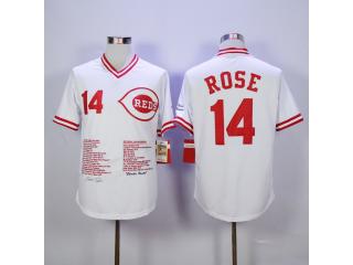 Reds Rose MLB Records Jersey