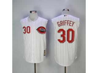 Reds Griffey MLB WHITE Pinstripe Sleeveless