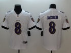 Ravens Jackson White Jersey