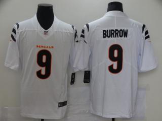 Bengals Burrow White Jersey