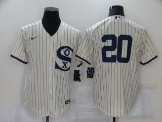 White Sox MLB White Pinstipe Jersey