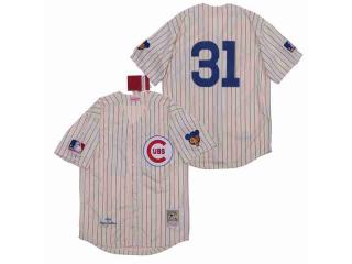 CUBS Maddux MLB Beige Retro Jersey