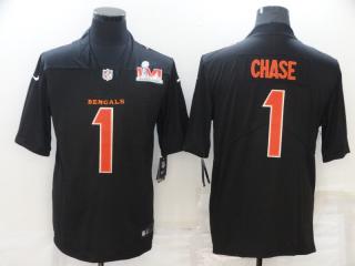 BENGALS CHASE LEGEND BLACK Jersey (SB PATCH NEEDS TO Needs be asked for)