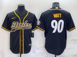 WATT CUSTOMIZED BLACK BASEBALL JERSEY