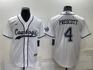 PRESCOTT WHITE BASEBALL JERSEY