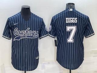 DIGGS BLUE PINSTRIPE BASEBALL JERSEY