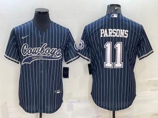 PARSONS BLUE PINSTRIPE BASEBALL JERSEY