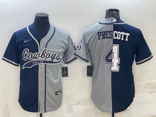 PRESCOTT BLUE GRAY BASEBALL JERSEY