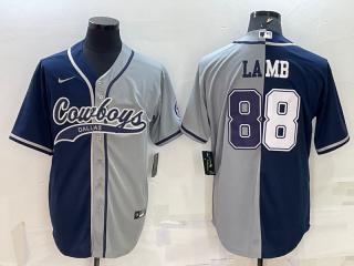 LAMB BLUE GRAY BASEBALL JERSEY