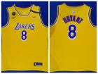 Lakers Bryant NBA Yellow #8 Jersey